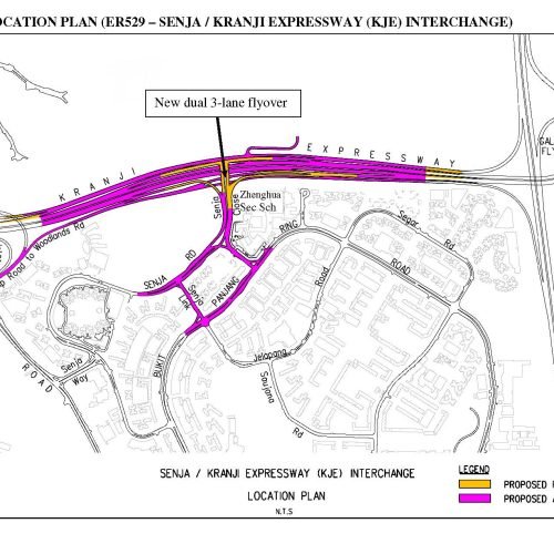 Construction of New Vehicular Interchange at Senja (Bukit Panjang) linking with Kranji Expressway (KJE)